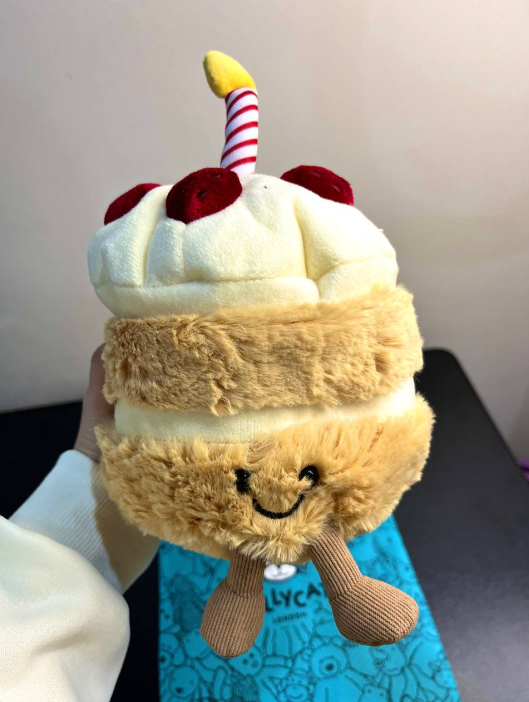 Jellycat Amuseables Birthday Cake Plush Soft Toy Collectible Cute
