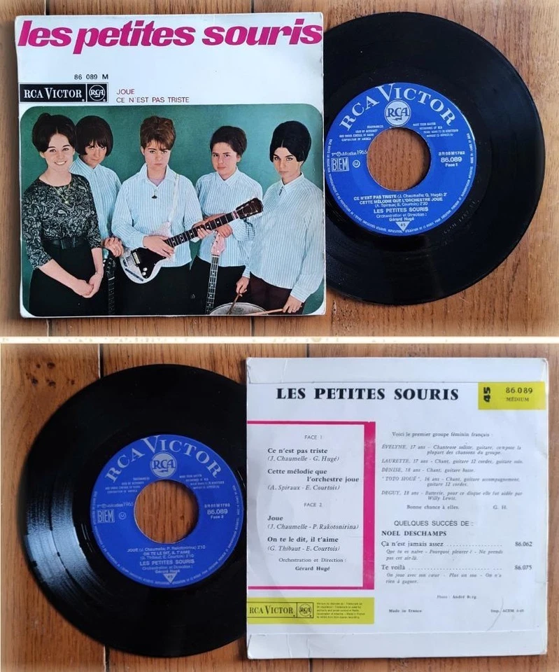EP 45t BIEM 7" LES PETITES SOURIS «Ce n'est pas triste» +3 YE-YE France (4-1965) - Photo 1/1