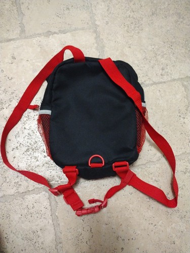 Disney Backpack Kid Mickey Mouse Red Black Harness Backpack Adjustable Straps - Picture 2 of 6