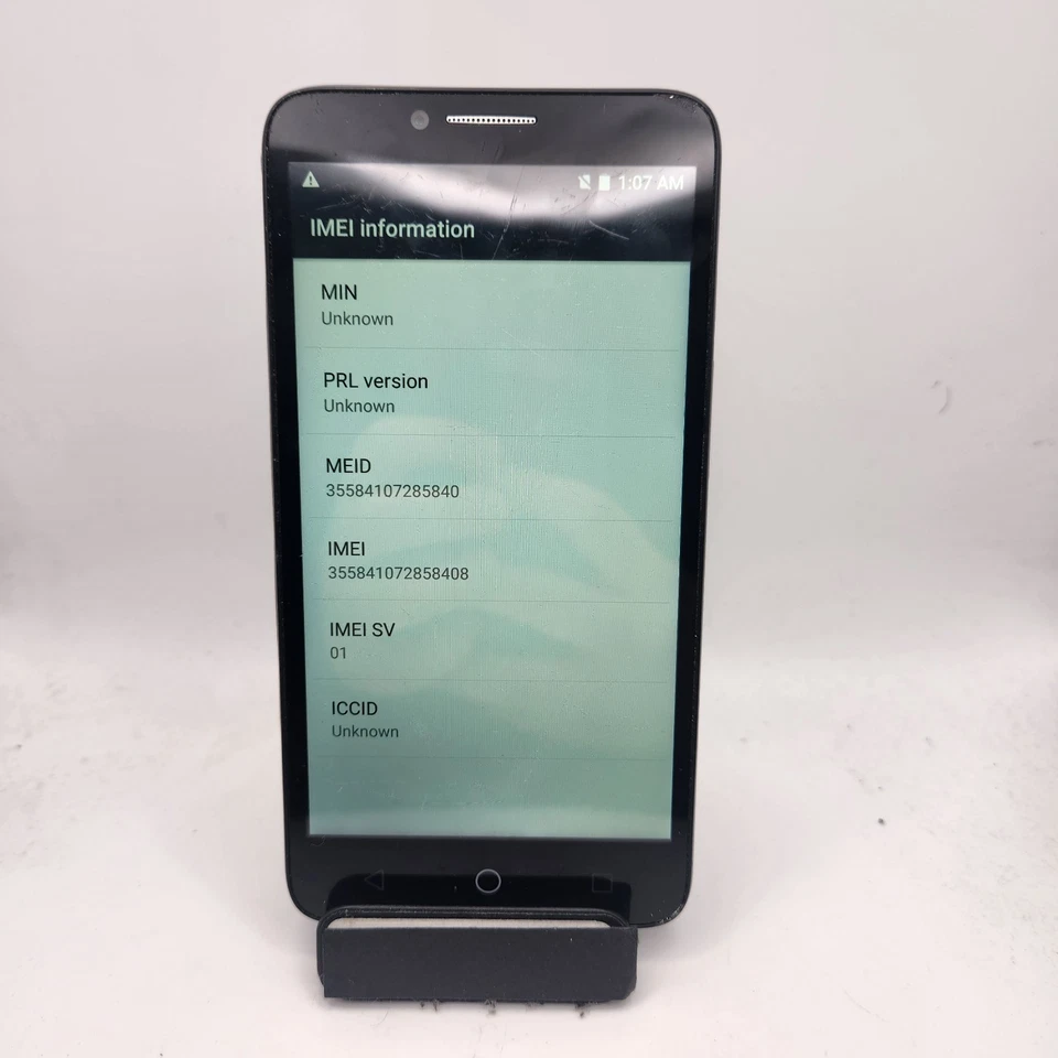 Alcatel Jitterbug Smart A622GL Smartphone (GreatCall) - 8GB Black #1941 - Image 2 of 4