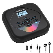 CD Player Portable,Bluetooth CD Player with Speakers,Rechargeable Player for