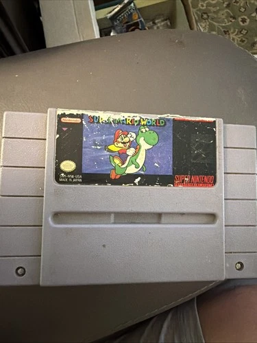 Super Mario World SNES Super Nintendo Game Cartridge (Game ONLY)