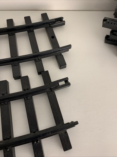 Vtg New Bright 1986 Train Tracks Lot of 9 Curved 13.5" - Picture 6 of 11