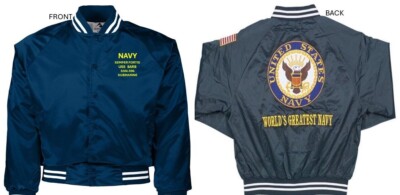 USS BARB  SSN-596 *EMBROIDERED SATIN JACKET OFFICIALLY LICENSED