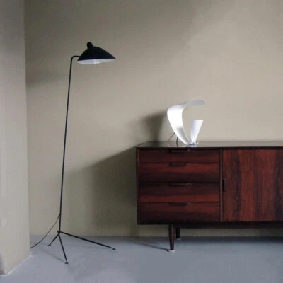 Lampadaire inspiration Serge Mouille. - Photo 1/4