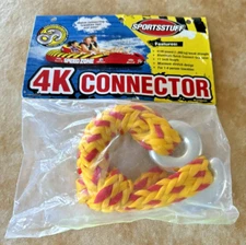 Kwik Tek Sportstuff 4K Connector To Attach Boat Tow Ropes To Towables New In Bag