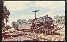 NEW YORK CENTRAL 1244 DIESEL LOCOMOTIVE 1951 CHROME COLOR POSTCARD UNUSED EX