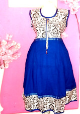 WOMEN PLUS SIZE ROYAL BLUE FLORAL MIDI DRESS ( SIZE 2XL )