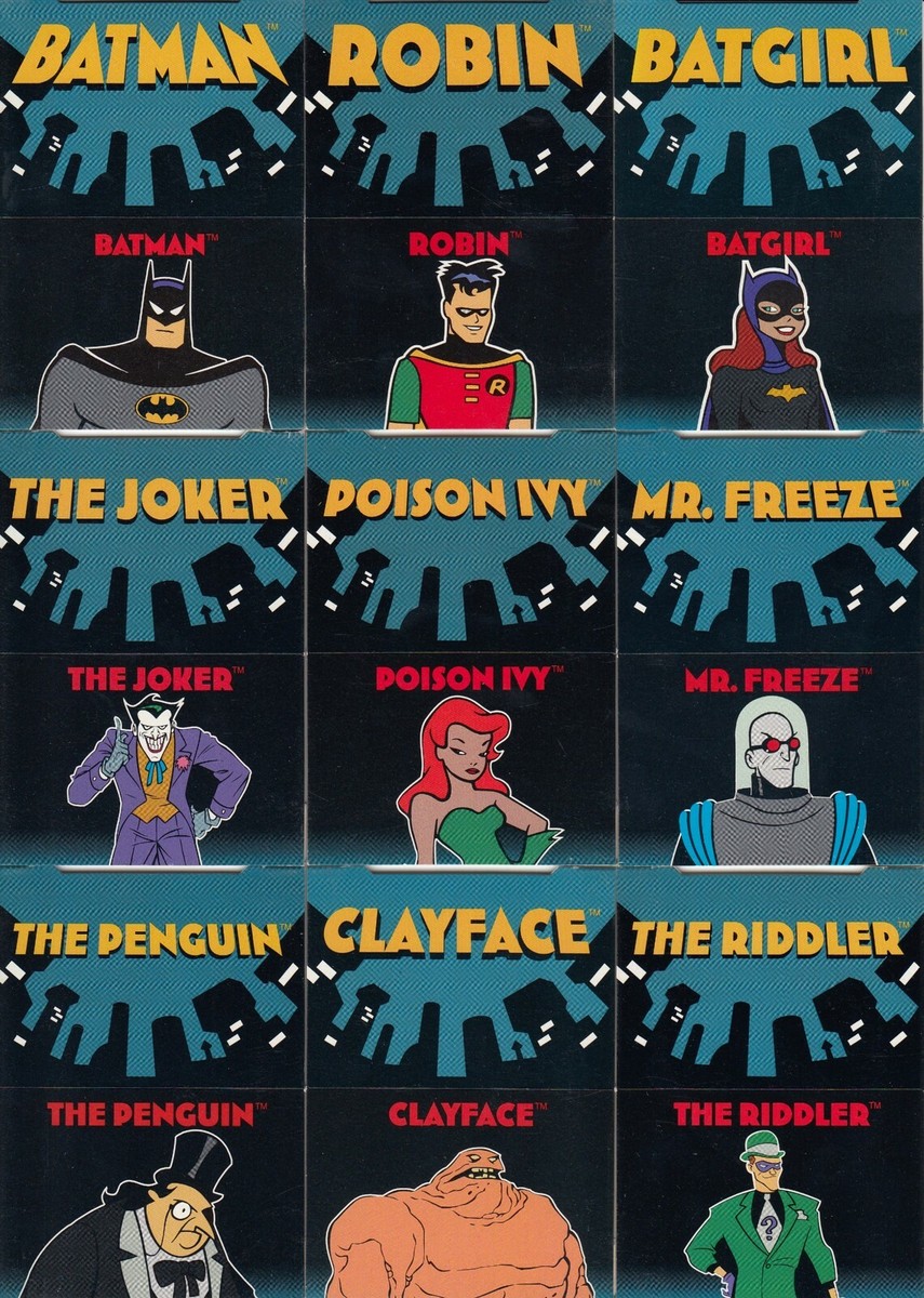 THE ADVENTURES OF BATMAN & ROBIN 1995 SKYBOX COMPLETE BASE
