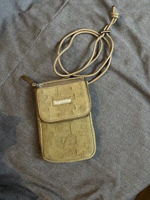Supreme 22 Fat Tip jacquard Denim Neck Pouch Tasche | eBay