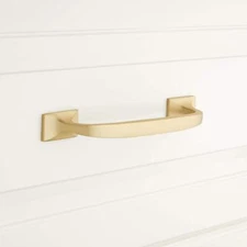 Signature Hardware EH1085.4.SBS Toulouse 3-3/4 Inch C2C Cabinet Pull-Satin Brass