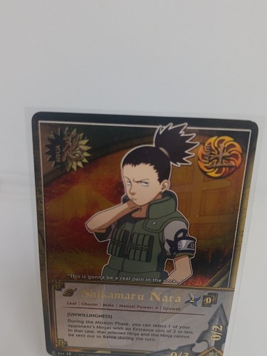Naruto CCG/TCG - Shikamaru Nara - Unwillness - Super Rare - Bandai - Vintage - Bild 5 von 7