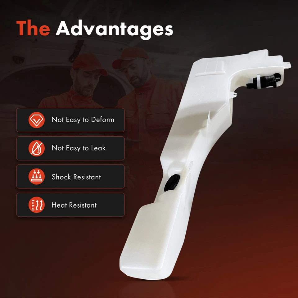 Windshield Washer Reservoir with Pump and Sensor and Cap for Suzuki Equator 2009 - Image 3 of 4