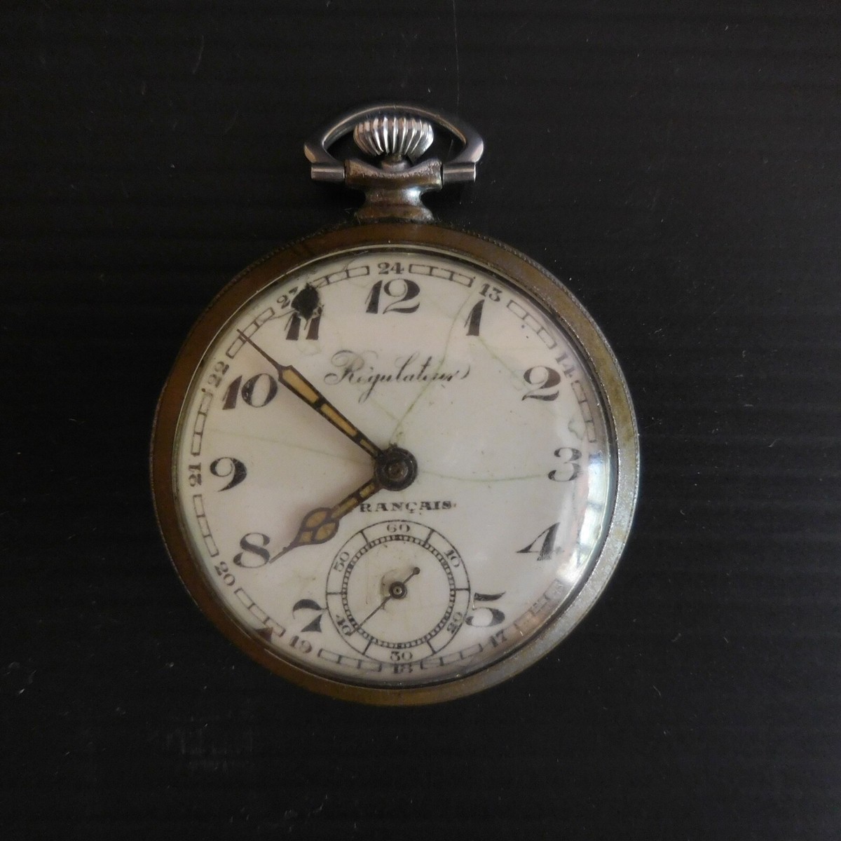 Régulateur De Montre De Poche Vintage - 48,5 Mm - Non Fonctionnel - Pour Collection Ou Décoration