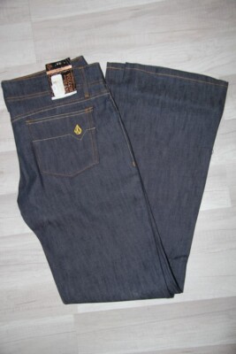Original VOLCOM DIY Jeans Rohblau Straight Fit Größe 11 bzw. 44 FR Neu