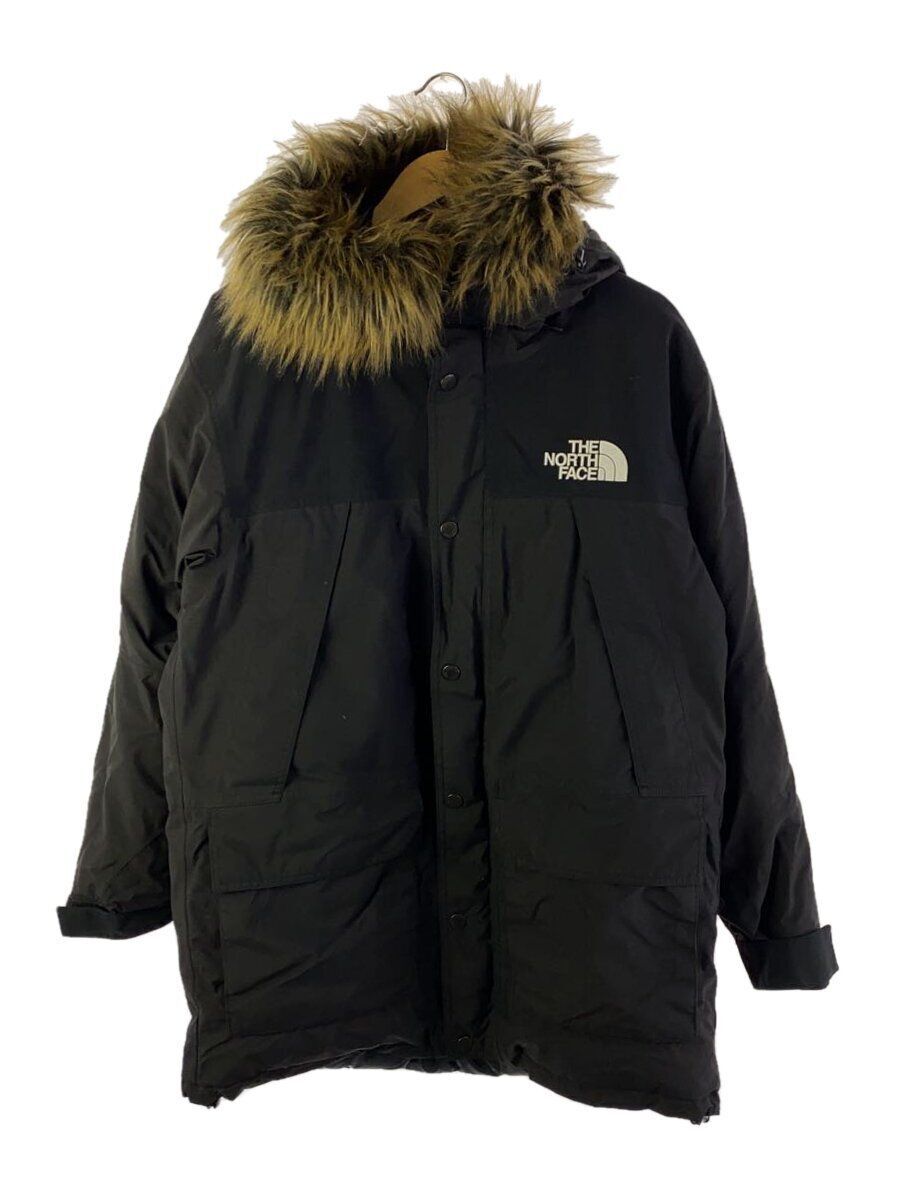 THE NORTH FACE Down Jacket L Nylon Black Mountain Coat