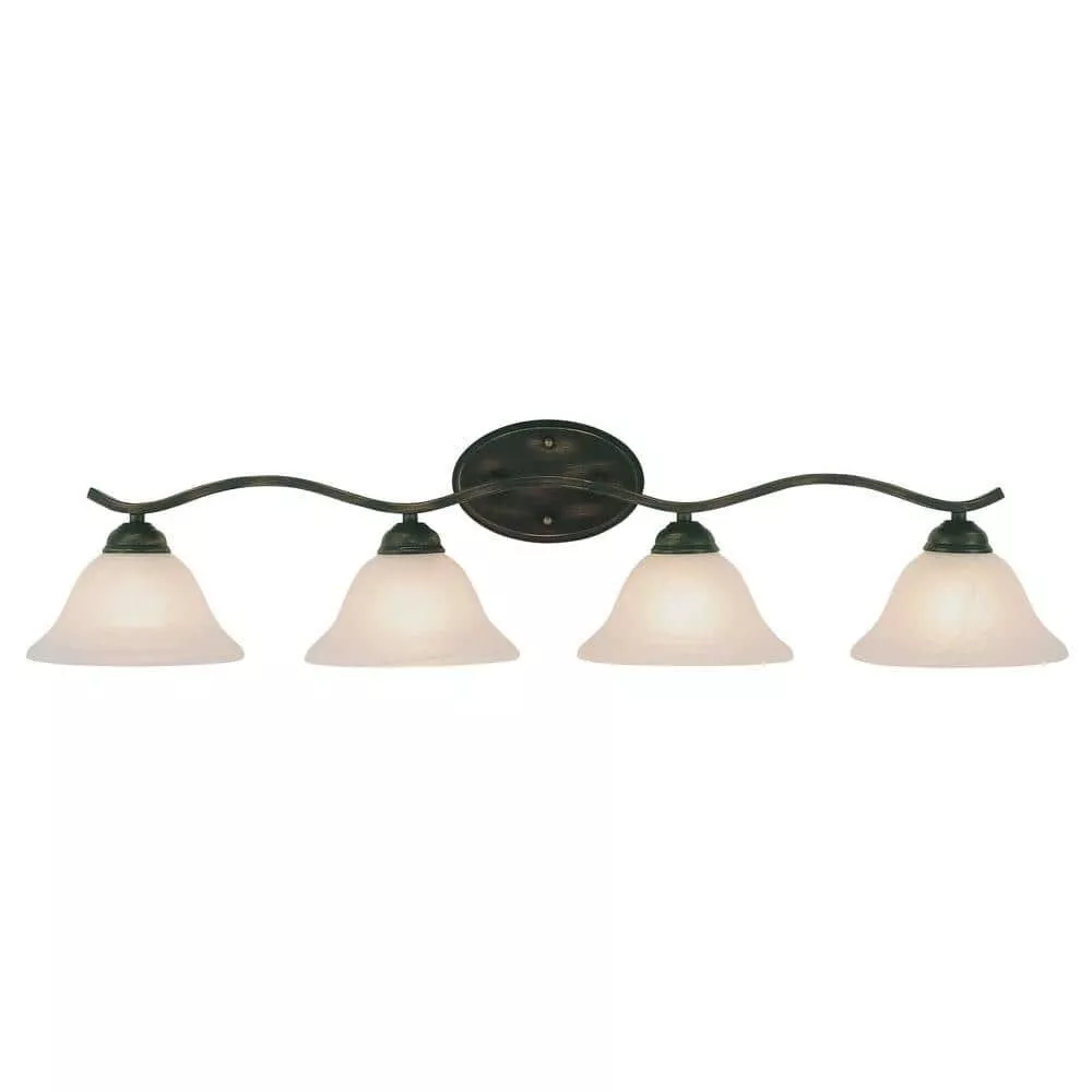 Mediterranean bronze 2024 bathroom light fixtures