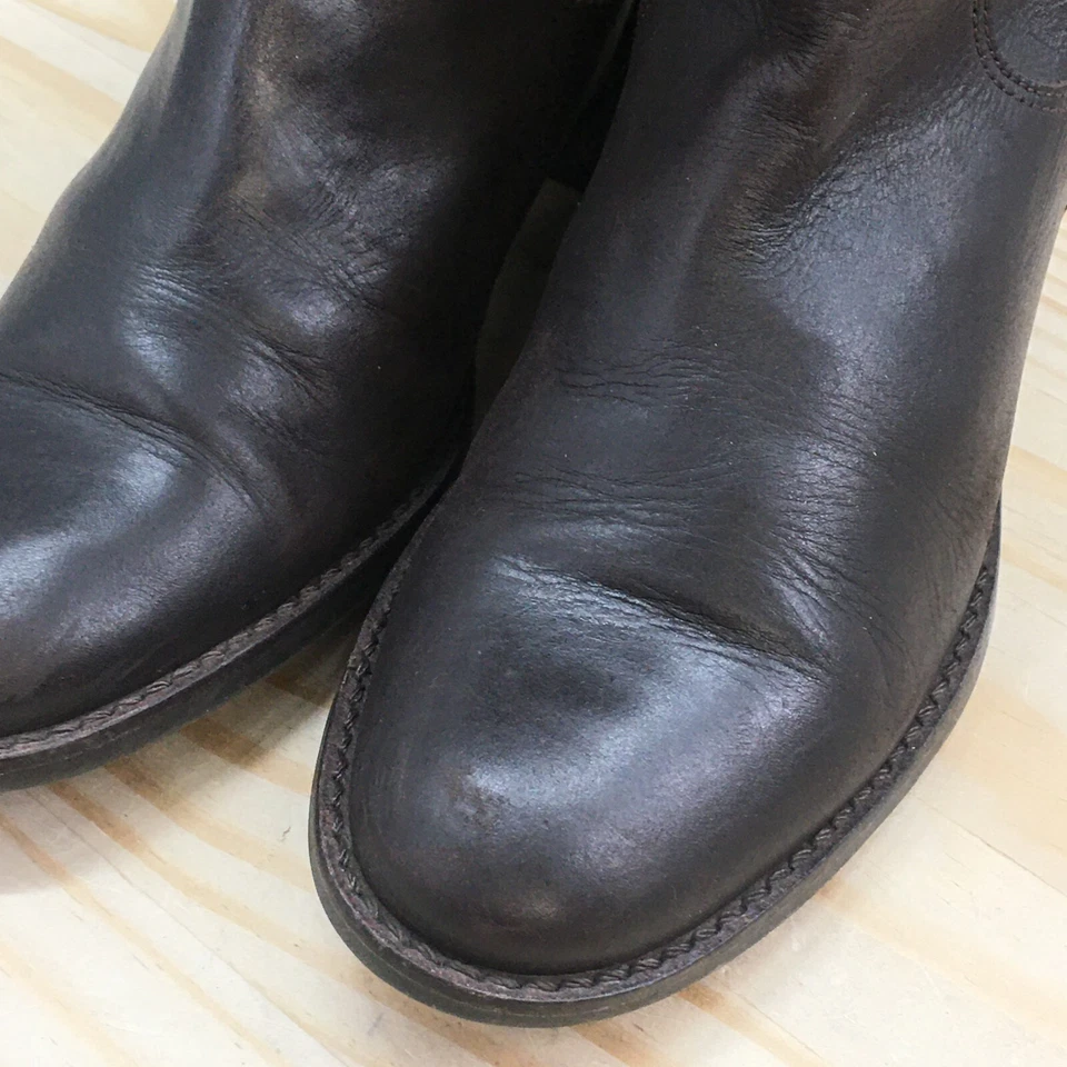 Botas de montar Matisse para mujer de 9 M de altura con cremallera lateral 14869 cuero marrón tacones bajos Foto 4 de 4