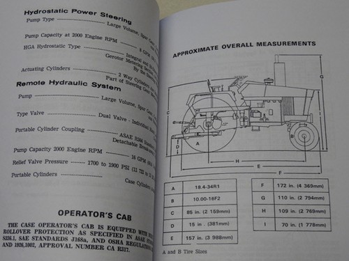 Case 970 Tractor Operators Manual Owners Maintenance Book NEW - Picture 2 of 5