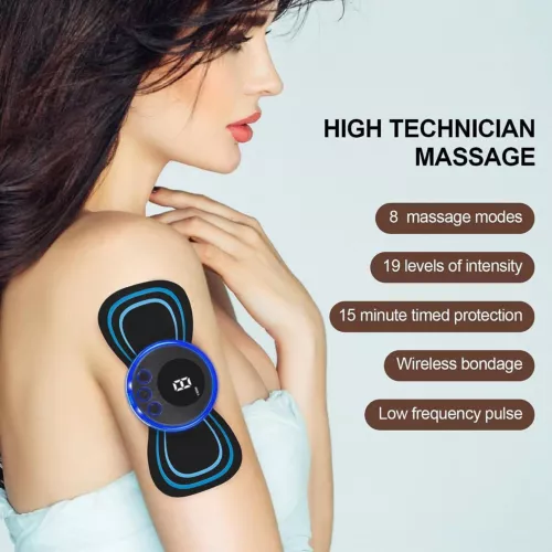 Tens Machine Massagers EMS Full Body Relax Pads Portable Tens Unit Rechargable - Picture 6 of 21