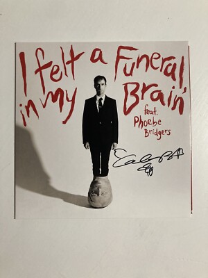 Andrew Bird Phoebe Bridgers I felt a Funeral, in my Brain (Vinyl) autographed 7 