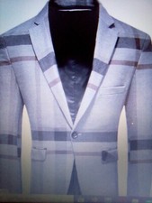 Men's Plaid Blazer Sports Coat