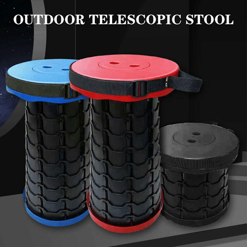 Portable Retractable Telescopic Folding Stool Seat Camping Fishing Travel Chairs - Picture 10 of 18