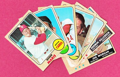 1968 Topps Baseball Cards, commons to complete your set, mostly VG to EX+