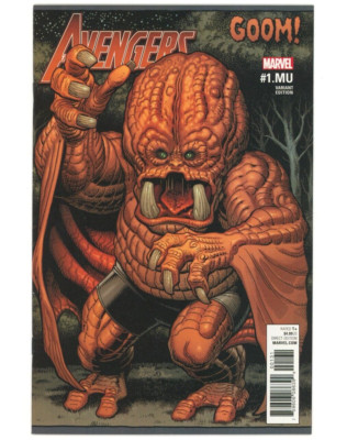 Marvel Comics AVENGERS (2017) #1.MU ADAMS Monsters Unleashed Variant Cover