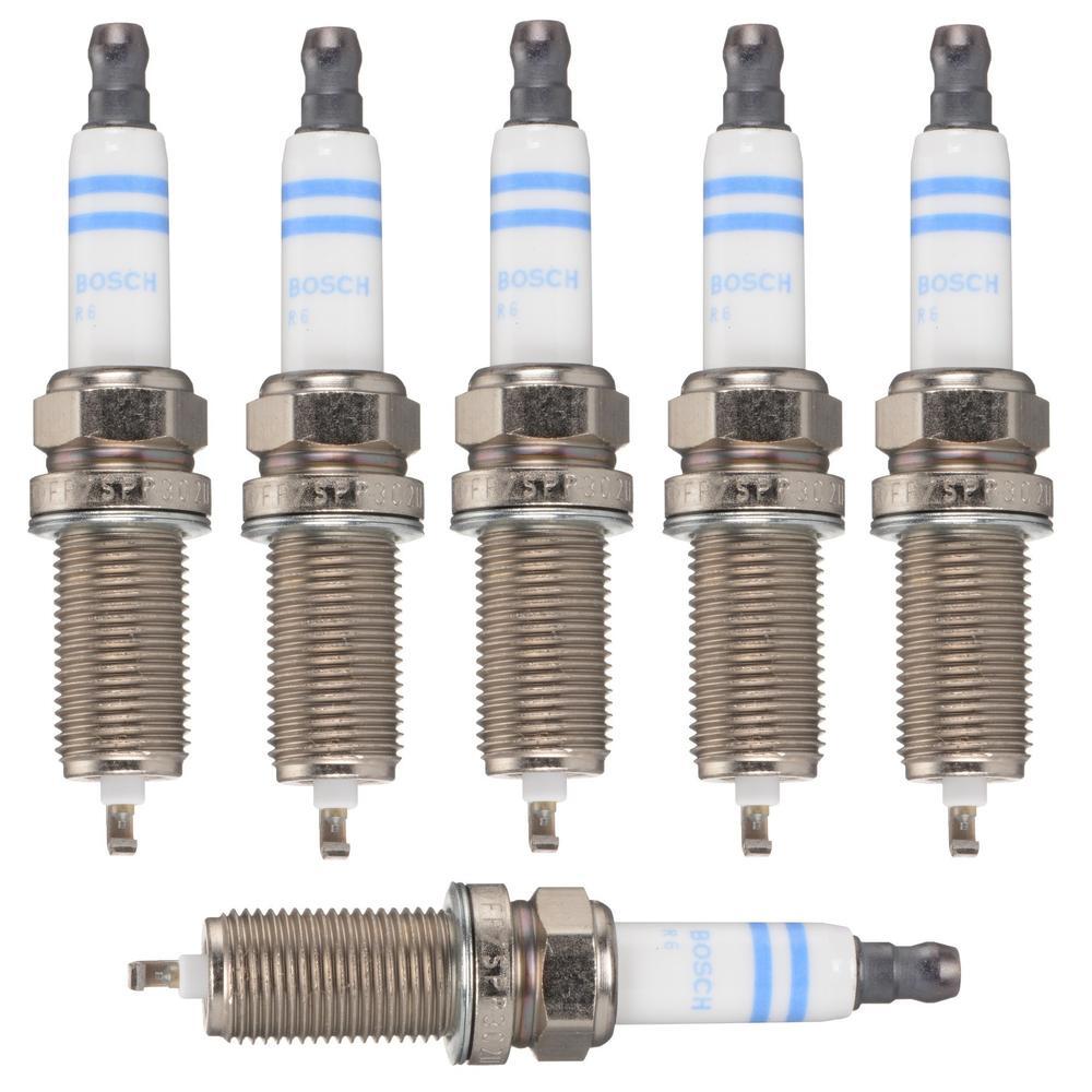 Bosch OE Fine Wire Double Platinum Set of 6 Spark Plugs For BMW E82 E90 E91 E92