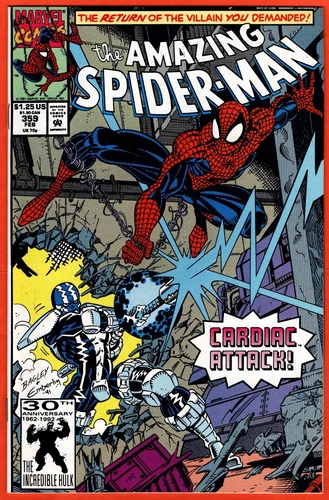 Amazing Spider-Man #359 1st Carnage Cameo Marvel Comics 1992 NrMt key issue