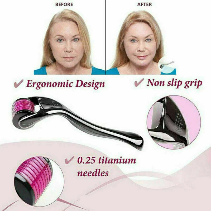 Derma Roller 540 Nadeln Roller für Haarwachstum Hautpflege Körper Behandlung - Bild 3 von 4