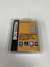 New Stanley Bostitch 2" 16GA SB16-2.00-1M Straight Finish Nails Bright 1000 Pc.