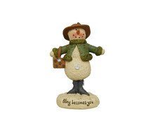 Small Snow woman with lots of bling "Bling becomes you"New Blossom Bucket 86582A
