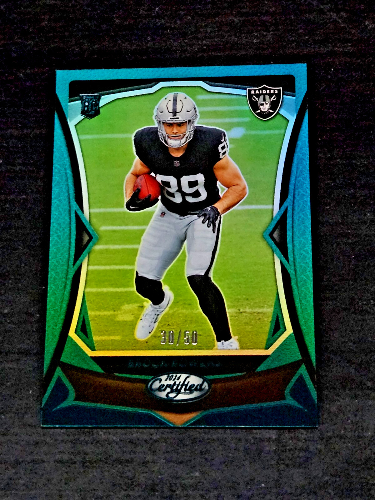 2024 Panini Certified Teal Mirror /50 Brock Bowers Rookie Holo #110 RC MINT 💦💦