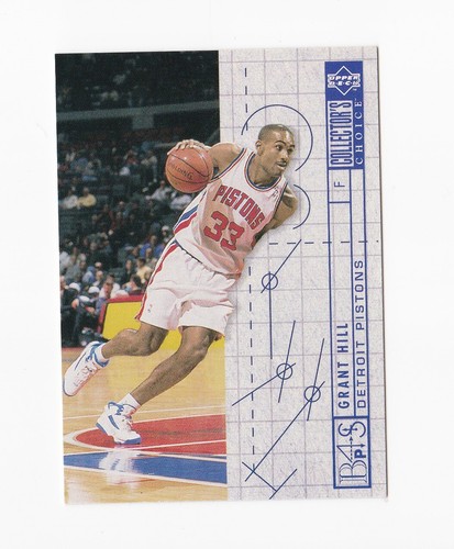 1994-95 Collector's Choice #379 Grant Hill BP Detroit Pistons Duke Blue Devils - Imagen 1 de 2