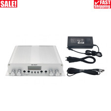 25W FM Transmitter Stereo PLL Broadcast Radio Station with DC Power Supply