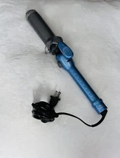 BaByliss PRO 1.5" Nano Titanium Spring Curling Iron - Blue/Silver