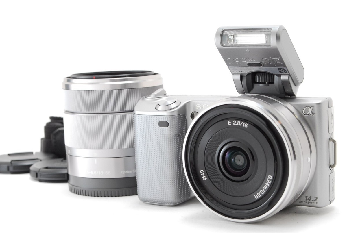 SONY α NEX-5 ,SONY OSS SEL1855 セット Sony Alpha α NEX-5 Camera Body & 16mm, 18-55mm Lens Set Japanese