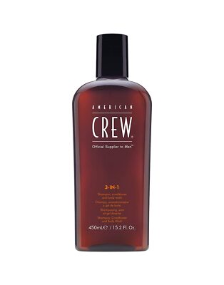 American Crew 3-in-1 Shampoo, Conditioner and Body Wash, 450 ml