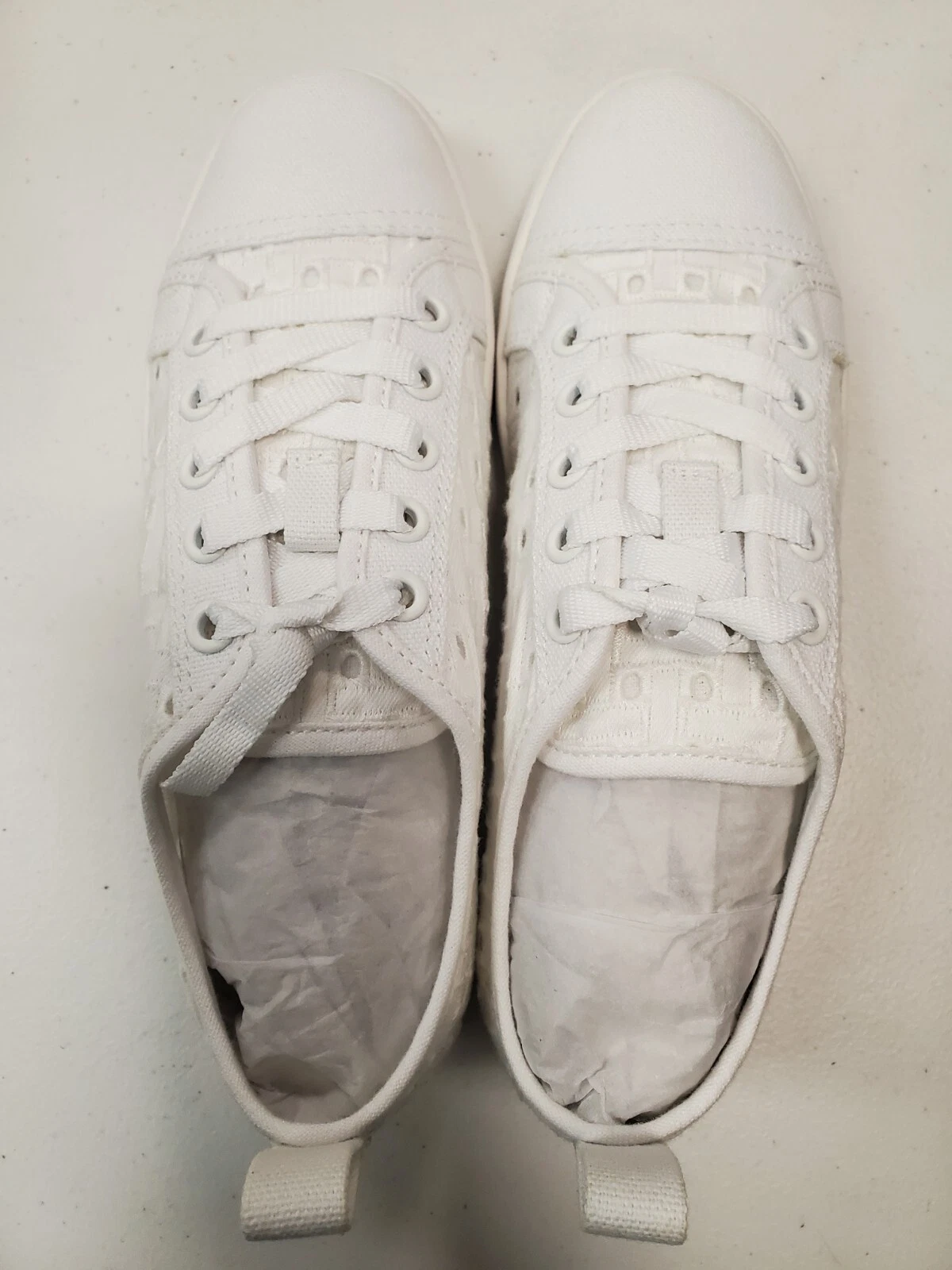 Koolaburra by UGG sneaker da donna taglia 5 5 Kellen basse in denim pizzo BIANCO (F8C 2157)