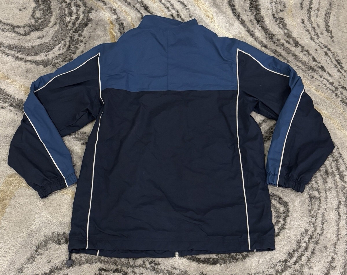 Vintage Nike Embroidered Full Zip Track Jacket Navy Blue - Men's Vintage Nike Embroidered Full Zip Track Jacket Navy Blue - Men's