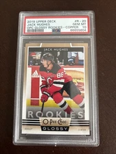 2019-20 O-Pee-Chee - Glossy Rookies Jack Hughes #R-20 Copper (RC) PSA 10