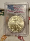 2001 PCGS Silver Eagle Ms69  9-11/2001 WTC Ground Zero Recovery