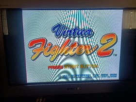 SEGA Saturn White Console HST-0014 Set w Controller + 12 Games Tested Japan