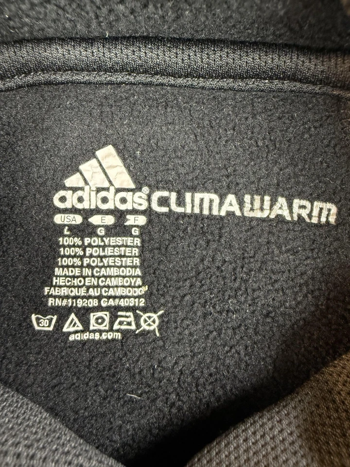 NC State Wolfpack Hoodie Mens Large Black NCAA College Adidas ClimaWarm Pullover - Image 4 of 4