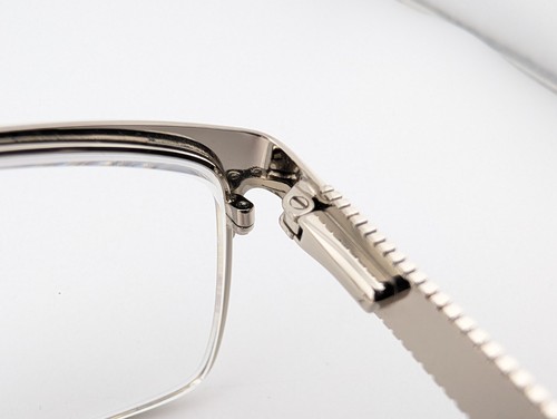 John Varvatos Eyeglasses, Frames Only, VJVC009, 54-17-145, Metal, Navy/Silver - Picture 12 of 20