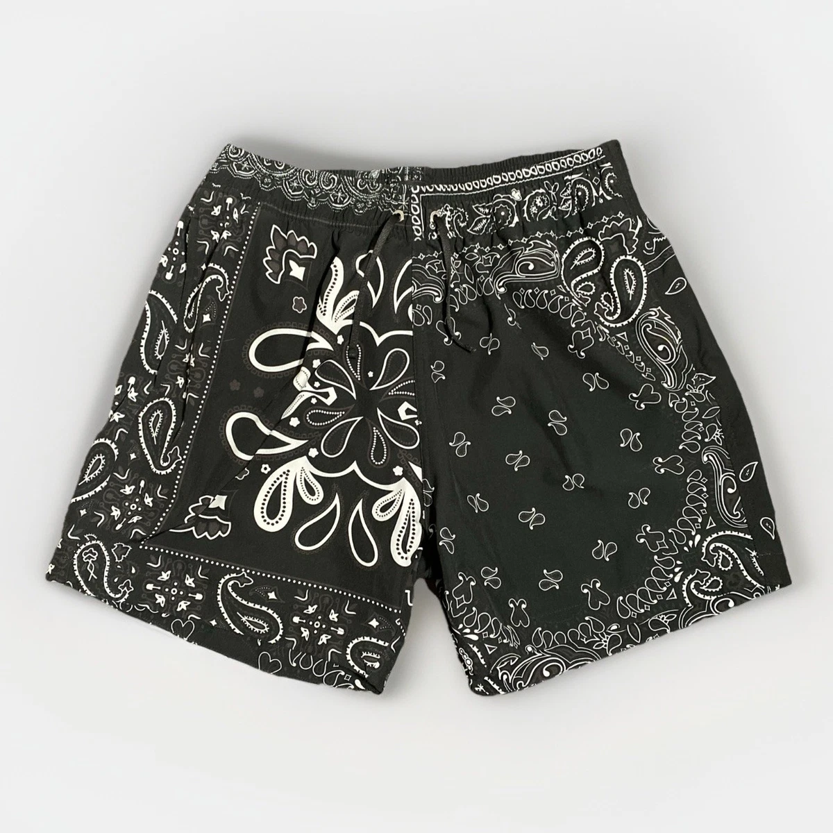 Paisley Black Shorts for Men for sale | eBay