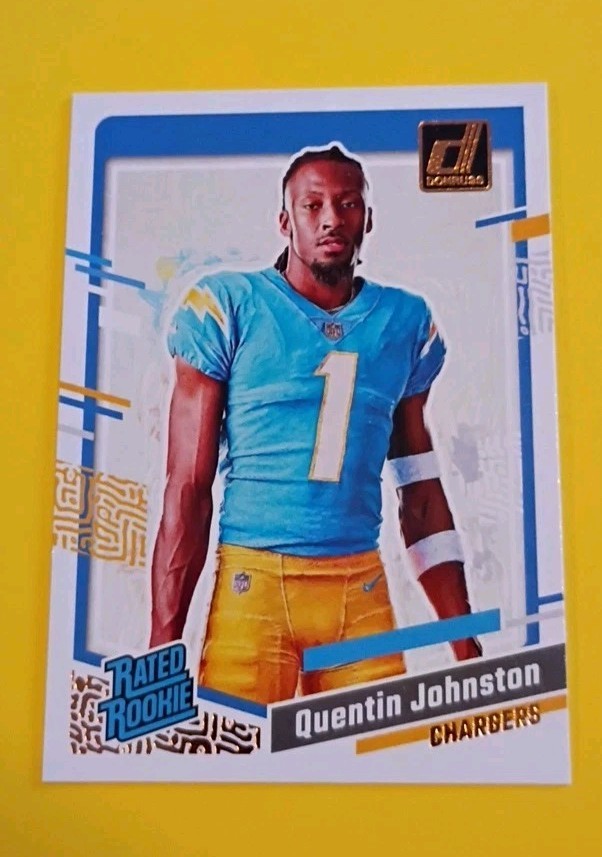 2023 Panini Donruss - Rated Rookie Portrait Quentin Johnston #8 (RC)