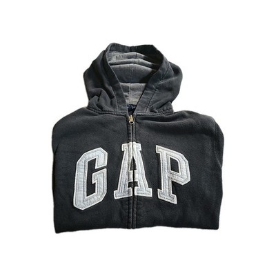 Kids GAP Zip Up Hoodie - Black - Size Medium 8